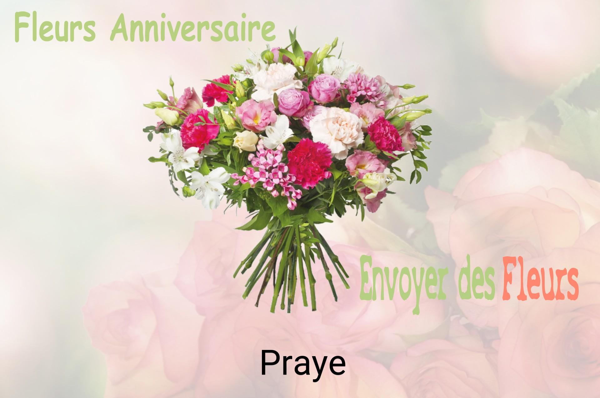 Bouquet de fleurs d’anniversaire livré à Praye