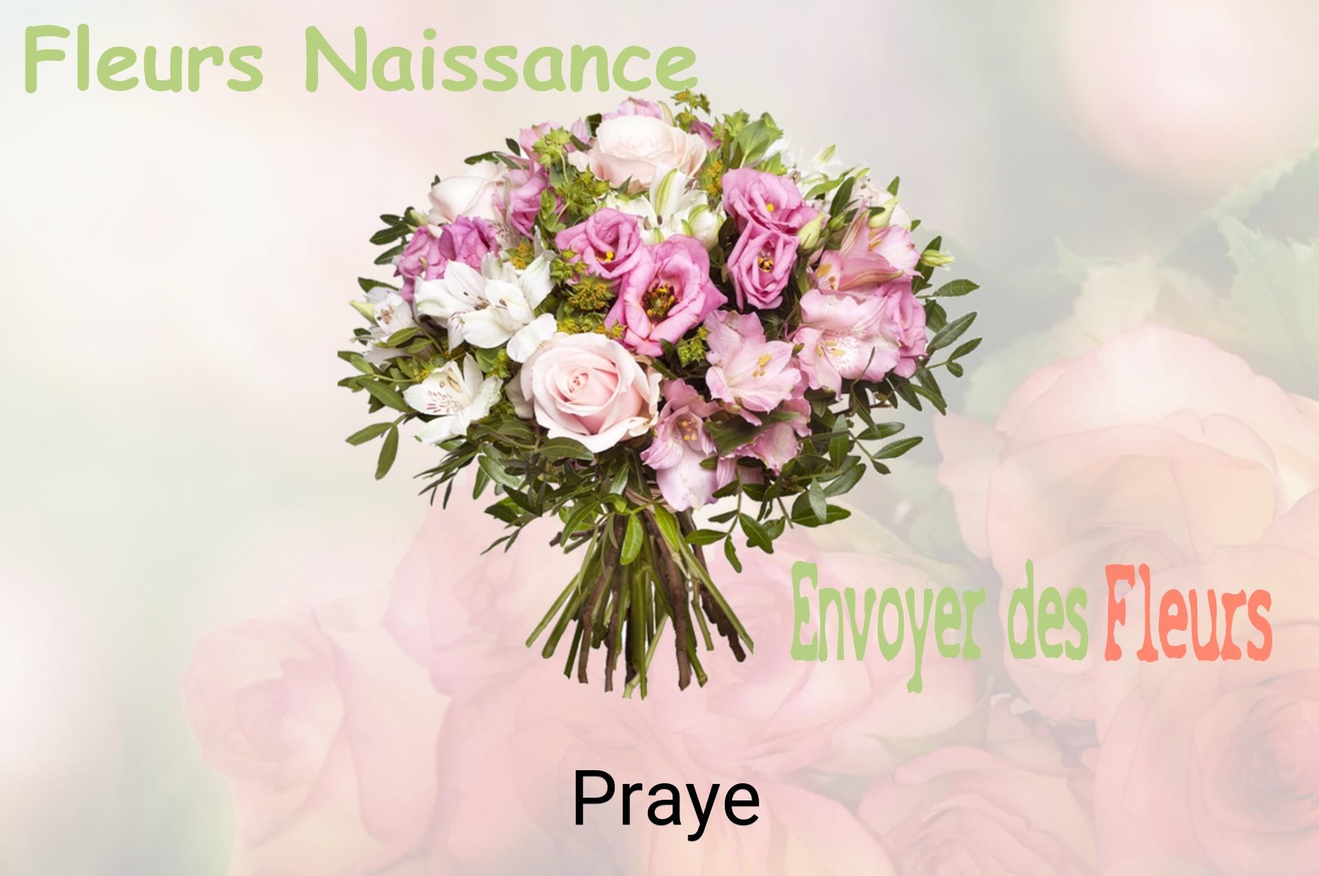 Bouquet de fleurs de naissance livré à Praye